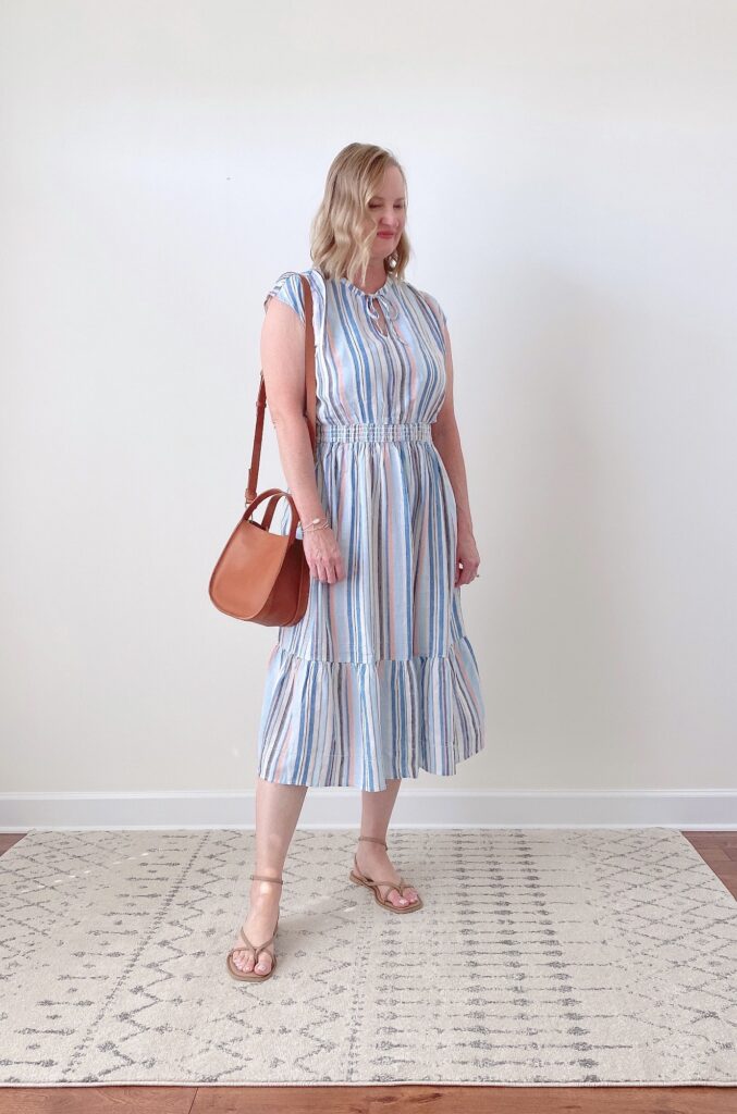 TWO WAYS TO WEAR A LINEN DRESS - OUTFIT 2 FULL