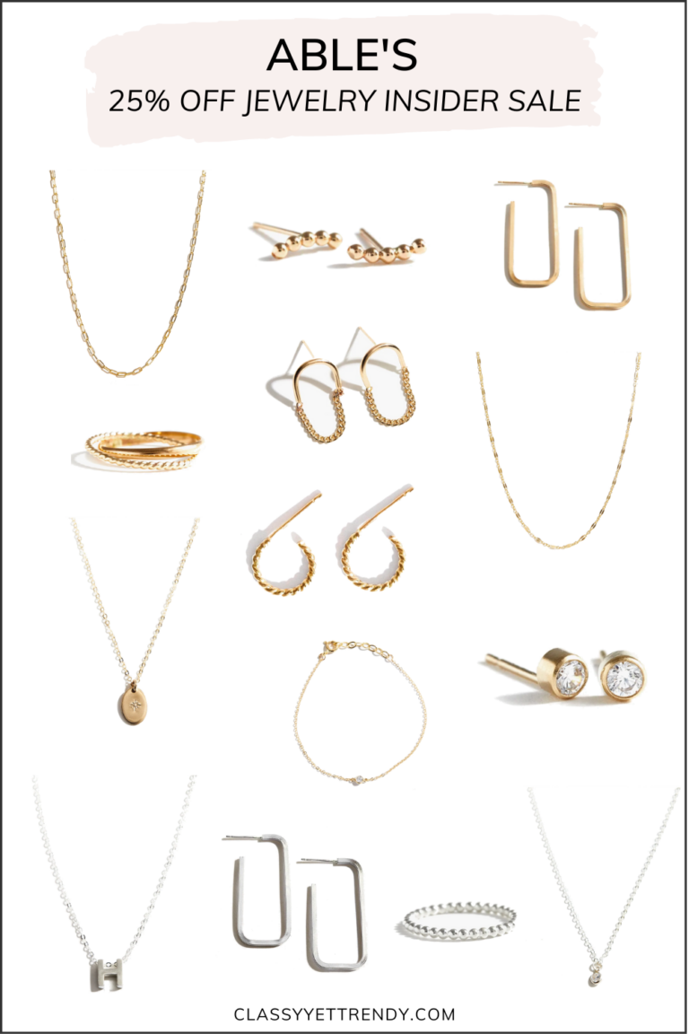 ABLE Jewelry Insider Sale 25% Off: Jewelry For Your Capsule Wardrobe