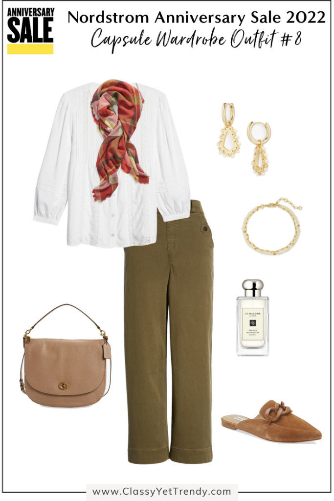 Nordstrom Anniversary Sale 2022 Mini Capsule Wardrobe - outfit 8 with scarf