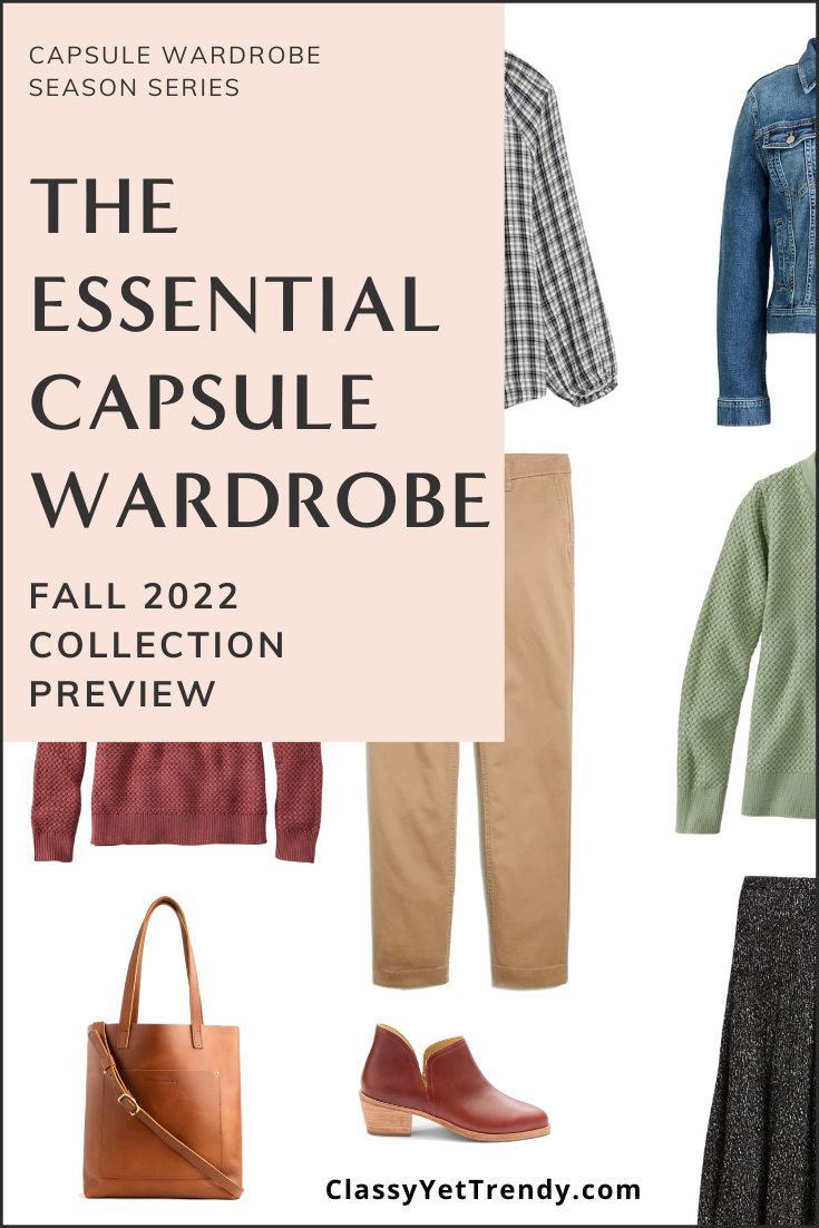 Sneak Peek of the Essential Fall 2022 Capsule Wardrobe + 10 Outfits