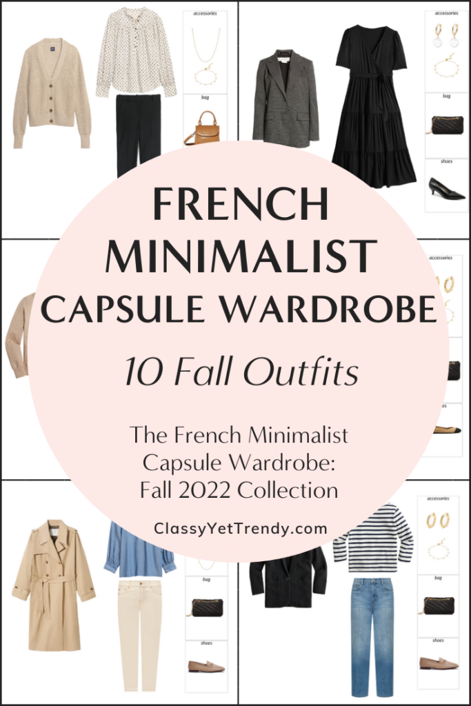 French Minimalist Capsule Wardrobe Fall 2022 Preview + 10 Outfits
