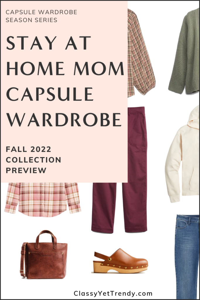 Stay At Home Mom Capsule Wardrobe Fall 2022 Pin