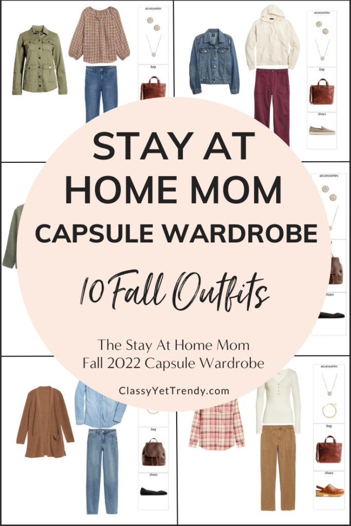 Stay At Home Mom Capsule Wardrobe Fall 2022 Preview - 10 Outfits