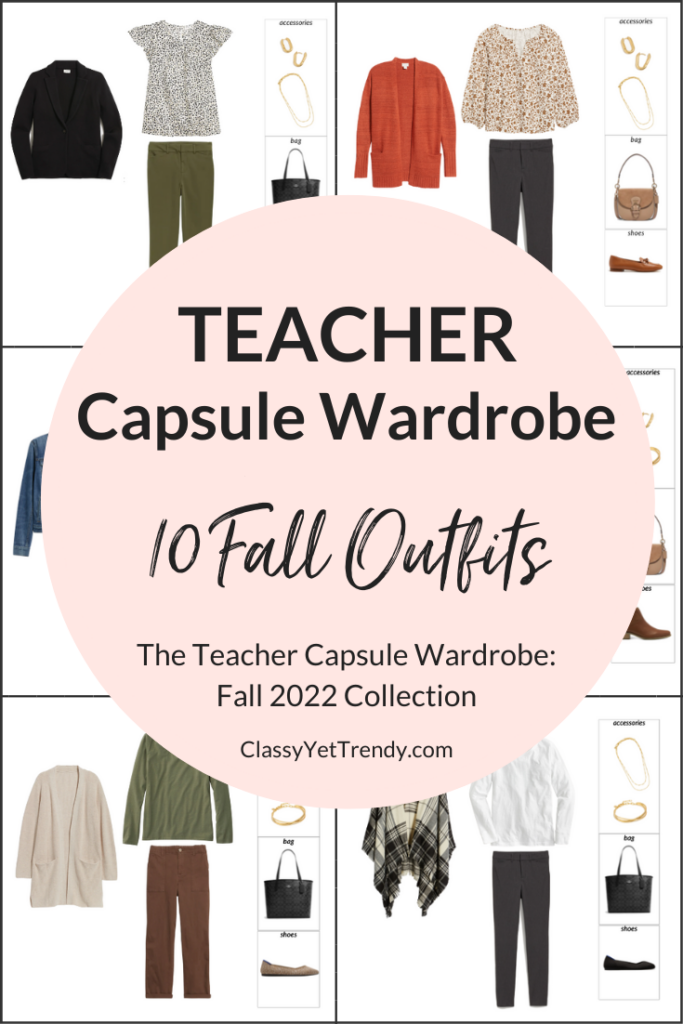 Teacher Capsule Wardrobe - Fall 2022 Outfits Preview
