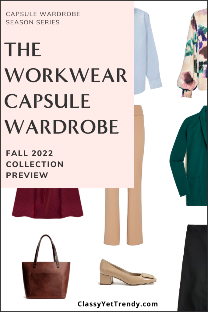 Workwear Capsule Wardrobe Fall 2022 Preview Pin