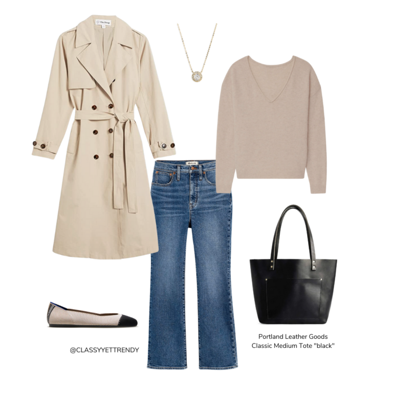 CLASSIC FALL LAYERS OUTFIT - TRENCH COAT