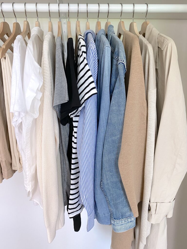 MY 30-PIECE FALL 2022 CLASSIC NEUTRAL CAPSULE WARDROBE - TOPS AND LAYERS