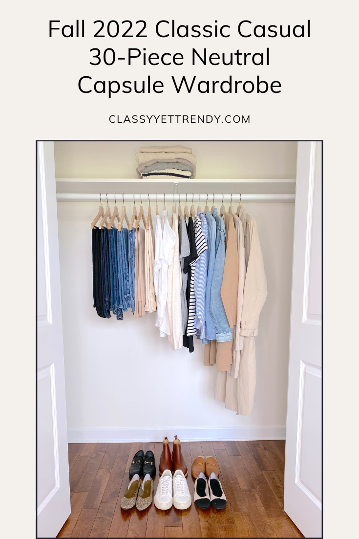 My 30-Piece Fall 2022 Classic Casual Neutral Capsule Wardrobe