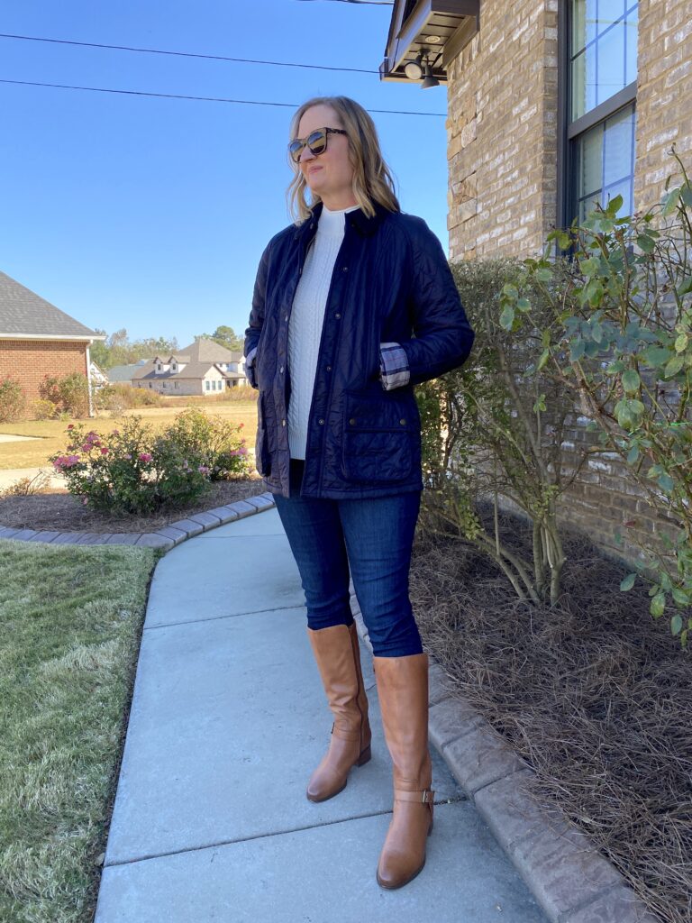 NORDSTROM OCT 2022 BARBOUR BEADNELL QUILTED JACKET REVIEW 8