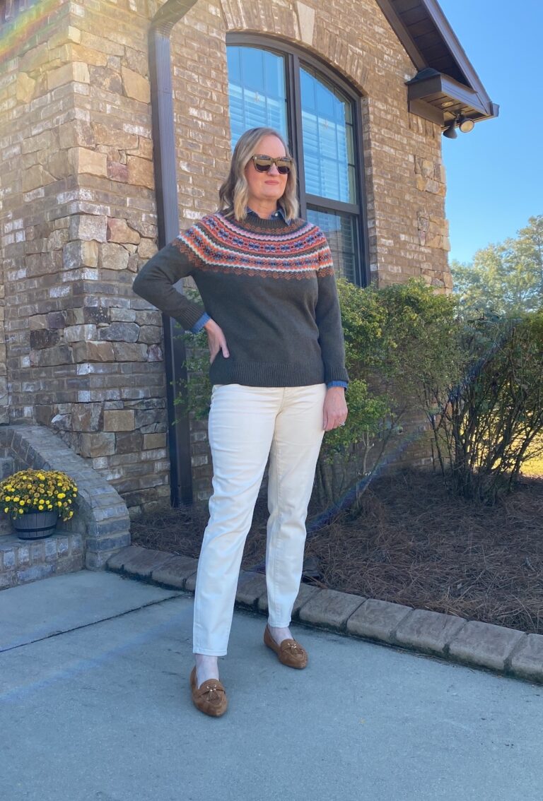 Two Ways To Style A Fair Isle Sweater