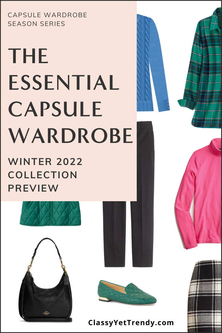 Sneak Peek of The Essential Winter 2022 Capsule Wardrobe + 10 Outfits