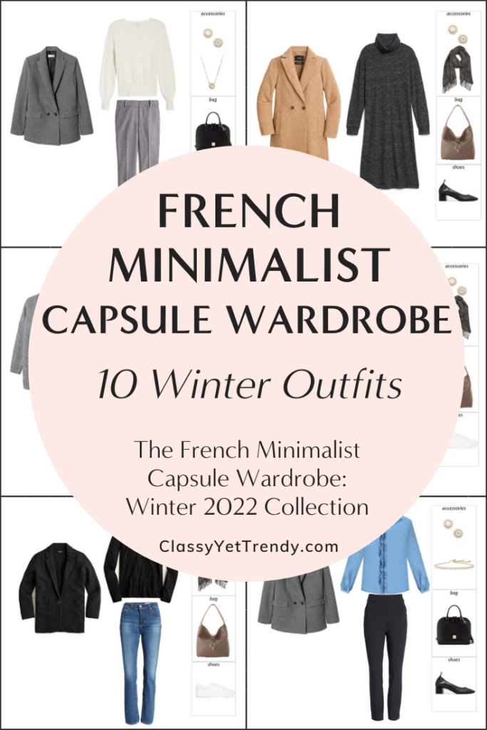 French Minimalist Capsule Wardrobe Winter 2022 Preview + 10 Outfits