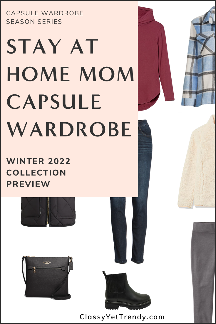 Stay At Home Mom Capsule Wardrobe Winter 2022 Pin