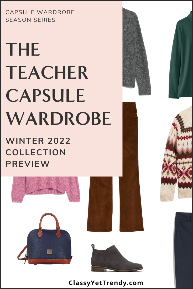 Sneak Peek of The Teacher Winter 2022 Capsule Wardrobe + 10 Outfits