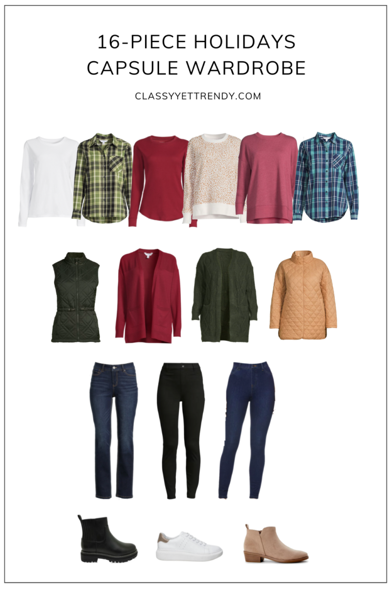 16-Piece Capsule Wardrobe For The Holidays With Walmart