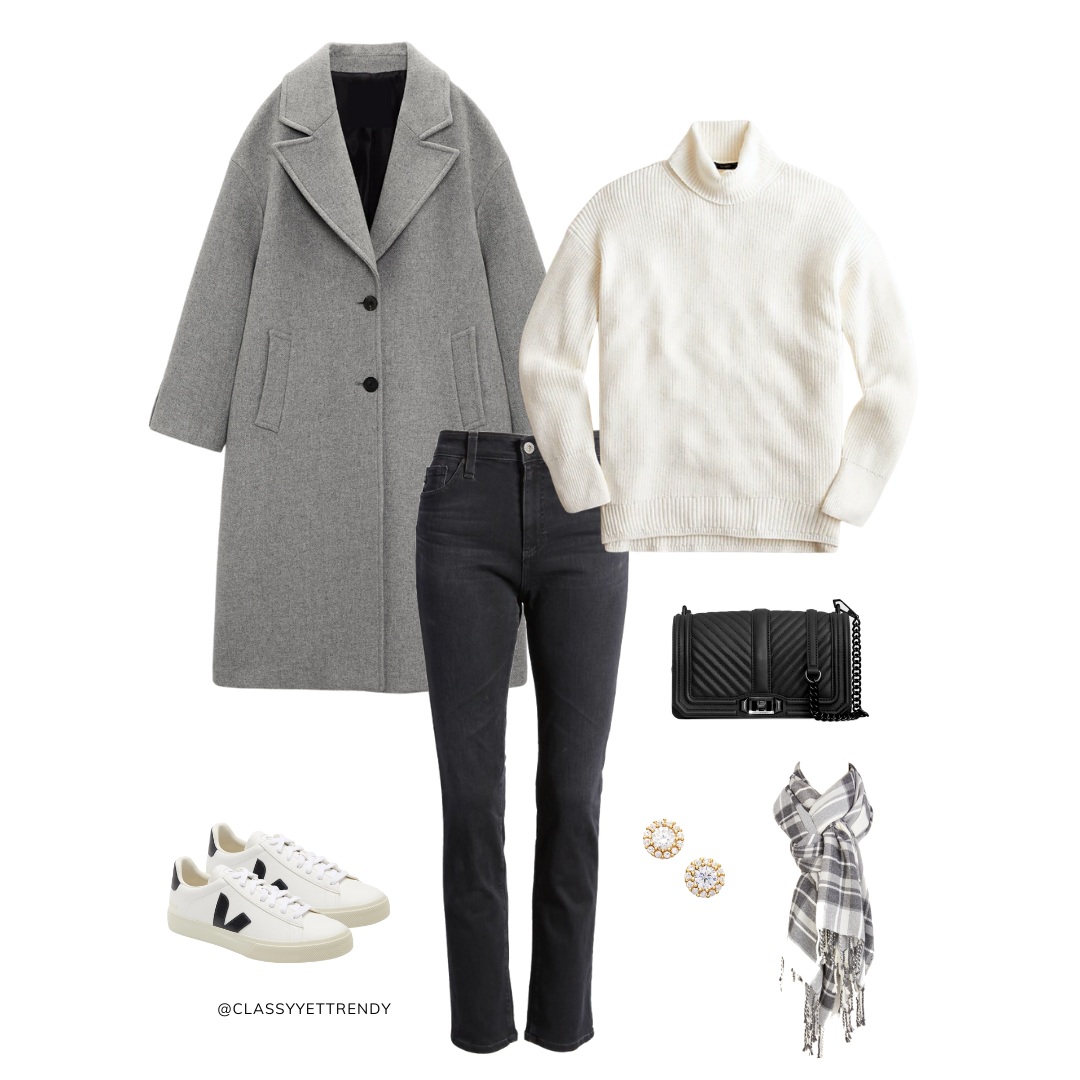 Gray Mini Winter Capsule Wardrobe: 10 Pieces + Outfits - Classy Yet Trendy