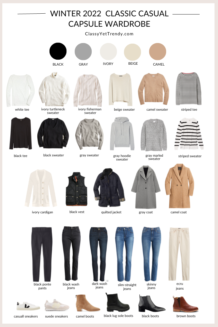 30 winter wardrobe essentials  Winter wardrobe essentials, Fashion  capsule, Winter wardrobe