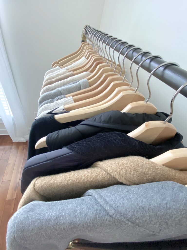 My 29 Piece Winter 2022 Capsule Wardrobe - top view