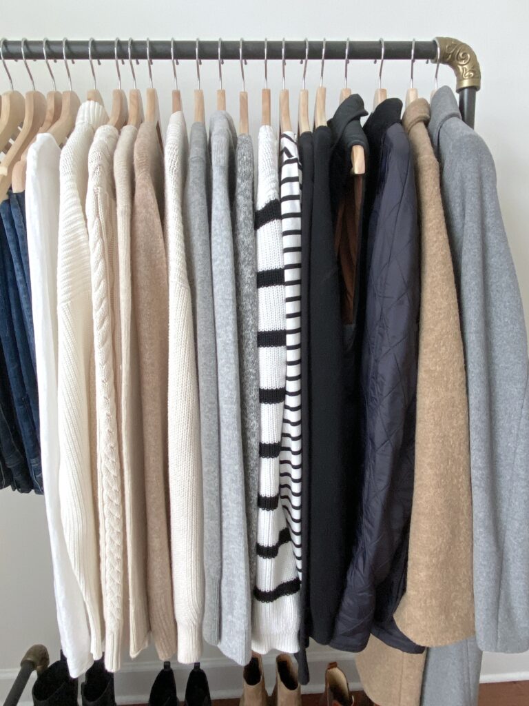 My 29 Piece Winter 2022 Capsule Wardrobe - tops layers