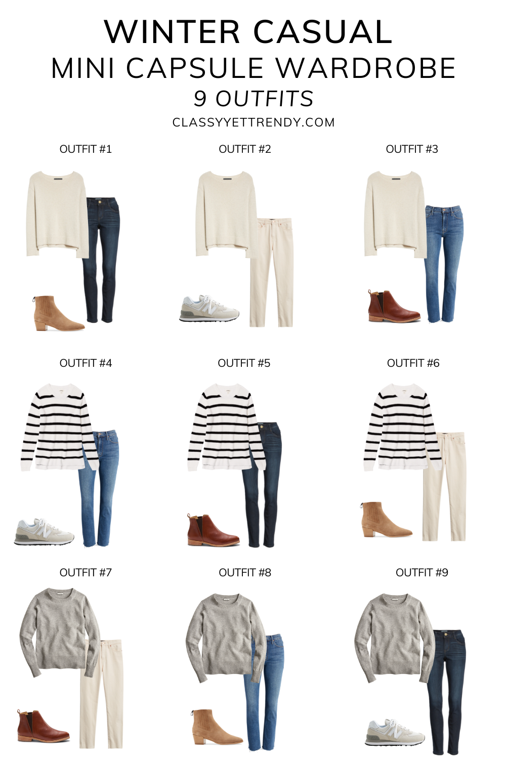 Maternity Capsule Wardrobe: Fall/Winter (20 Pieces) + Outfits! - Classy Yet  Trendy