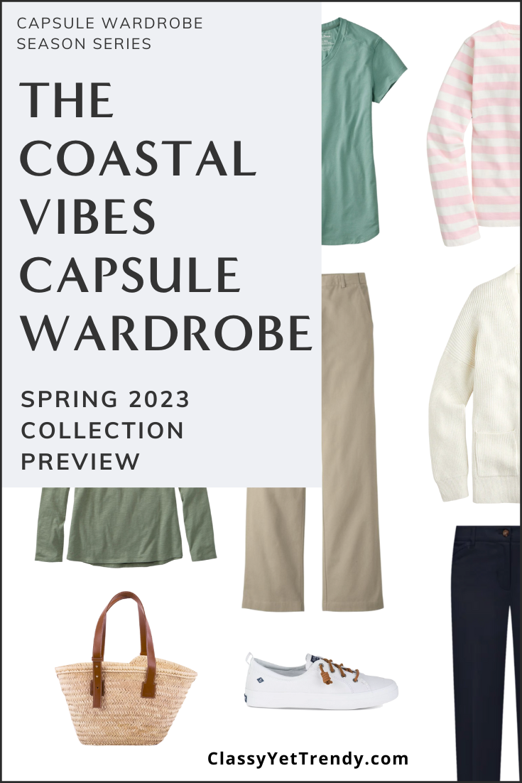 Sneak Peek of The Coastal Vibes Spring 2023 Capsule Wardrobe + 10 Outfits