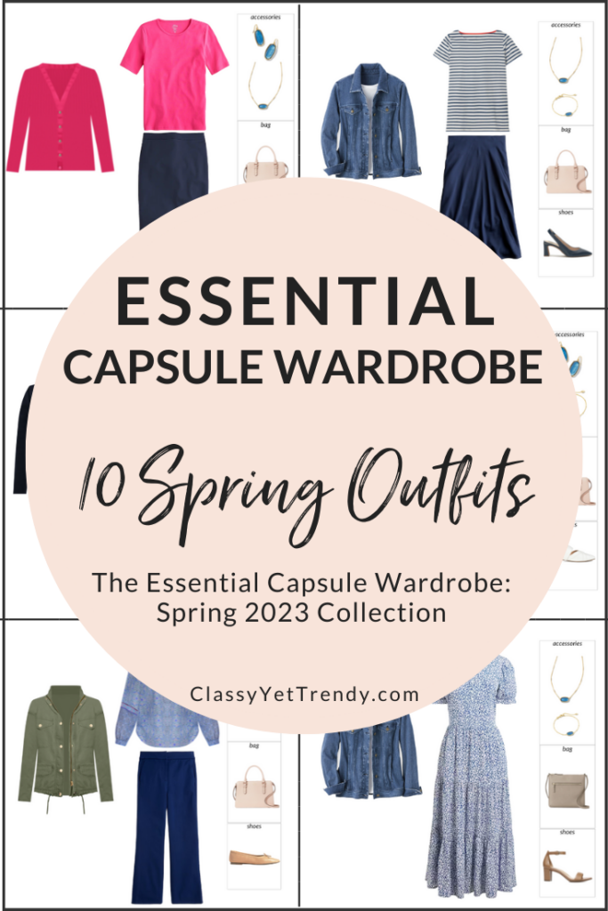 Essential Capsule Wardrobe Sneak Peek 10 Outfits - SPRING 2023