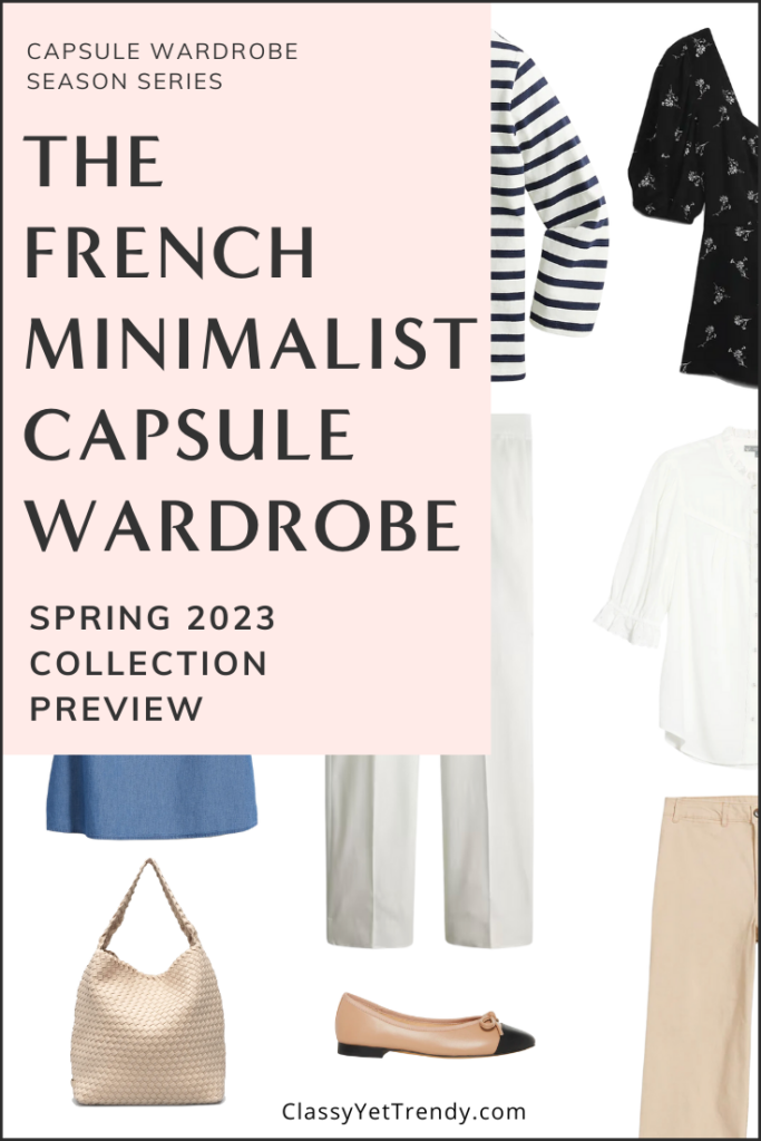 French Minimalist Capsule Wardrobe Spring 2023 Pin