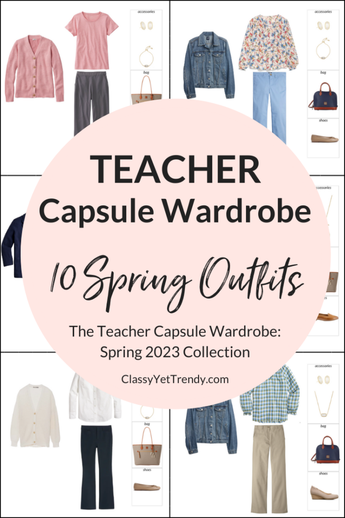 Teacher Capsule Wardrobe - Spring 2023 Outfits Preview