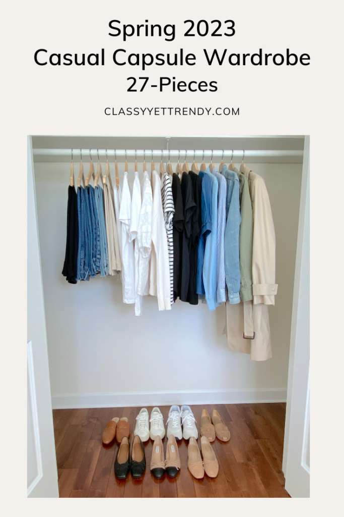 My 27-Piece Spring 2023 Casual Capsule Wardrobe - closet