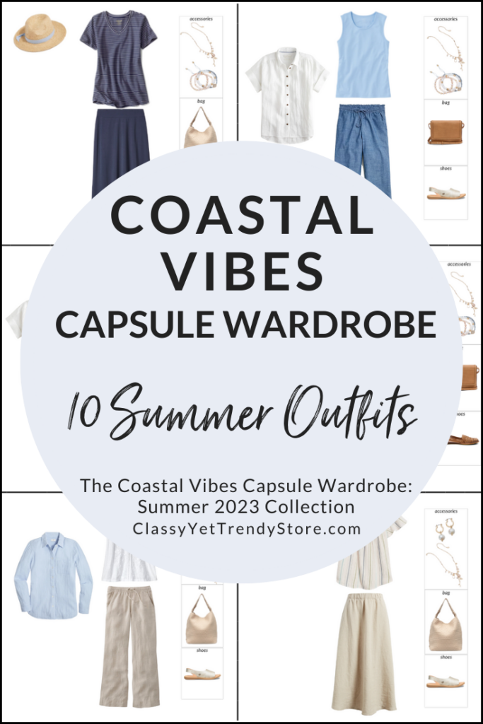 COASTAL VIBES Summer 2023 Capsule Wardrobe Sneak Peek - 10 Outfits