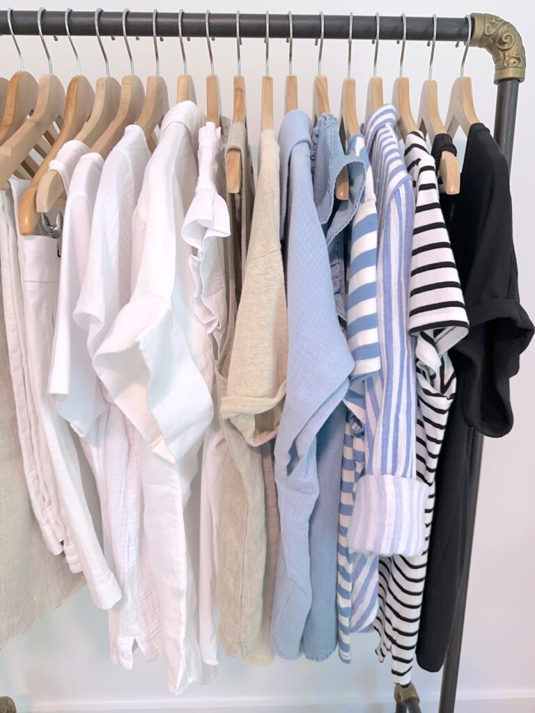 MY 29 PIECE FRENCH RIVIERA CASUAL SUMMER CAPSULE WARDROBE - TOPS