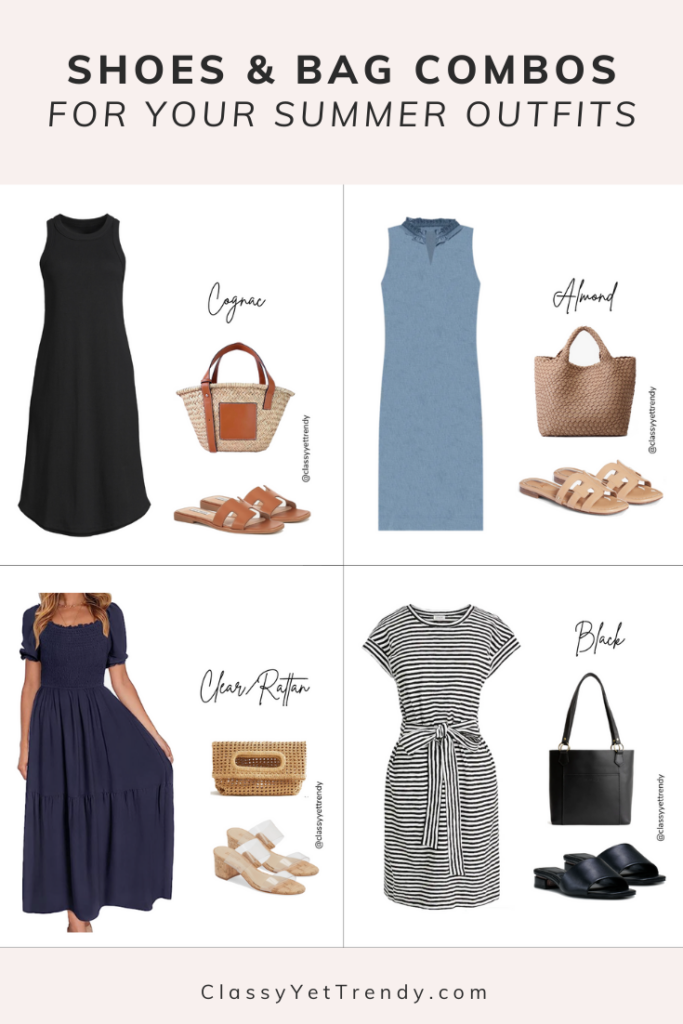 SHOES AND BAG COMBOS FOR YOUR SUMMER OUTFITS WITH DRESSES