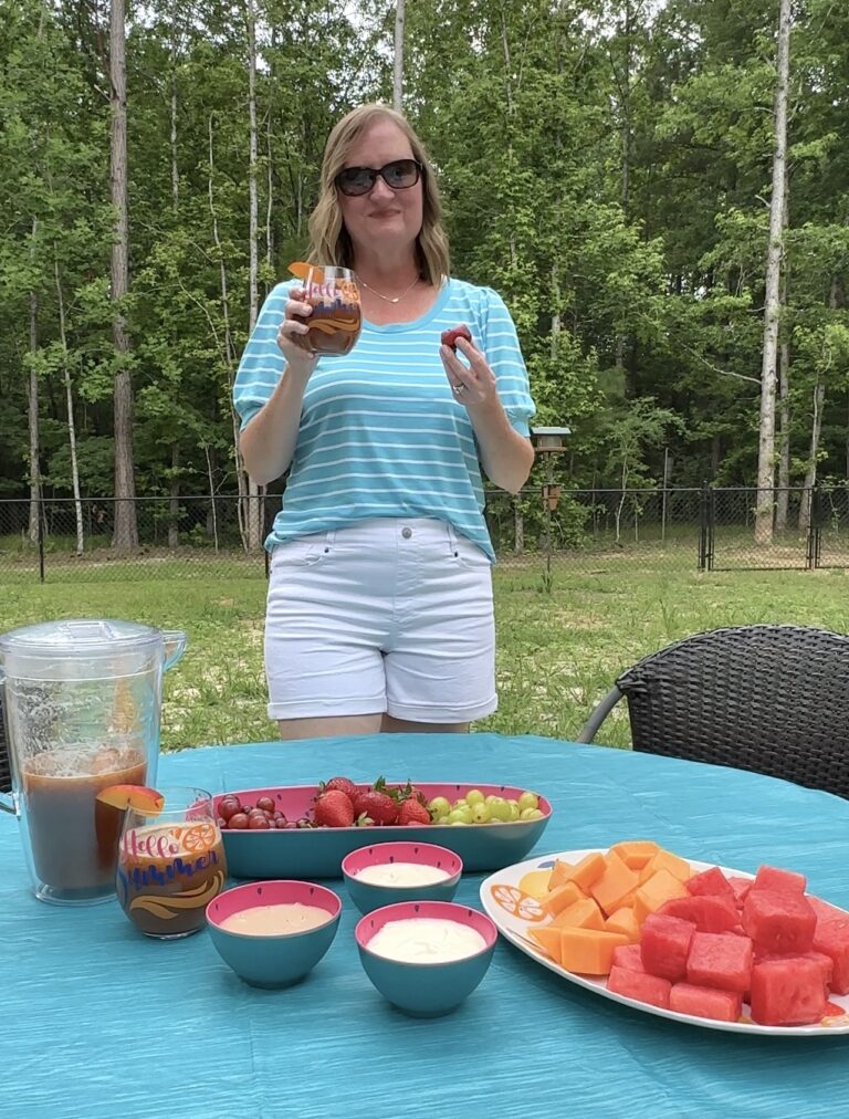 How To Host A Summer Celebration & My Peach Sweet Tea Recipe