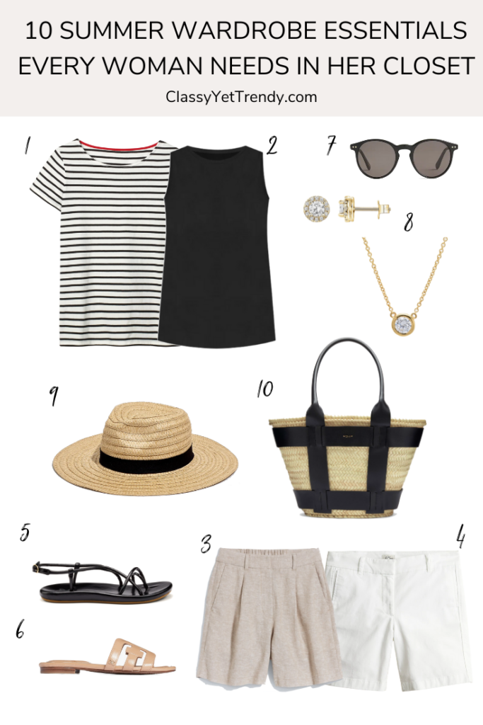 10 Summer Wardrobe Essentials Every Woman Needs In Her Closet - Classy ...