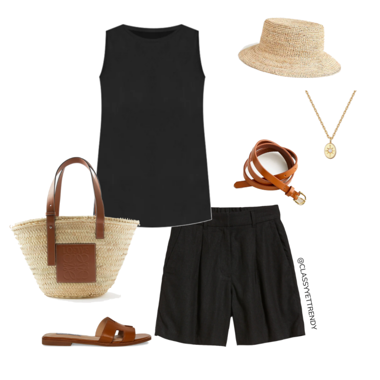 10 Ways To Wear Black Linen Shorts - Classy Yet Trendy