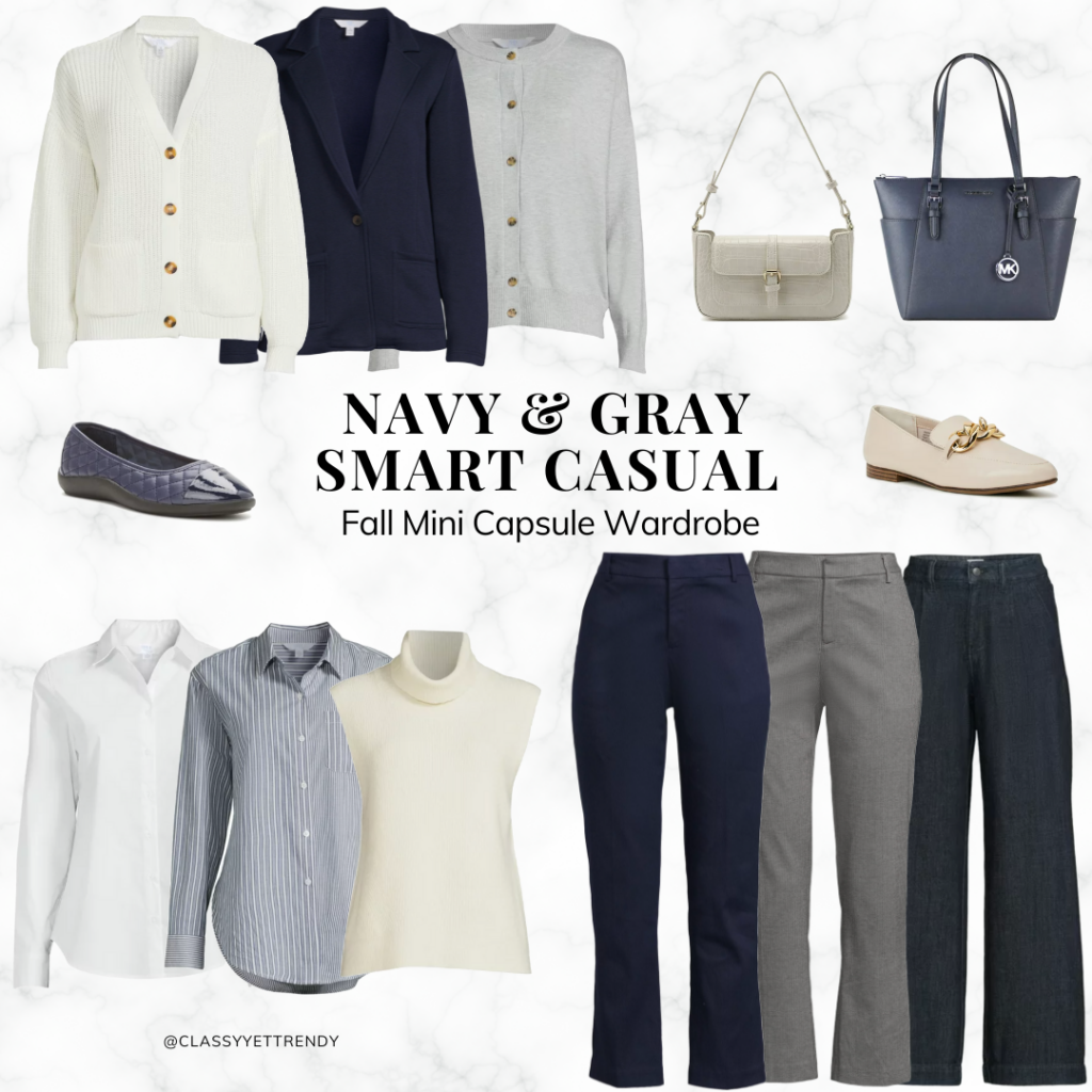 WALMART X CLASSY YET TRENDY COLLABORATION AUG 2023 PART 2 - INSTAGRAM COLLAGE NAVY SMART CASUAL