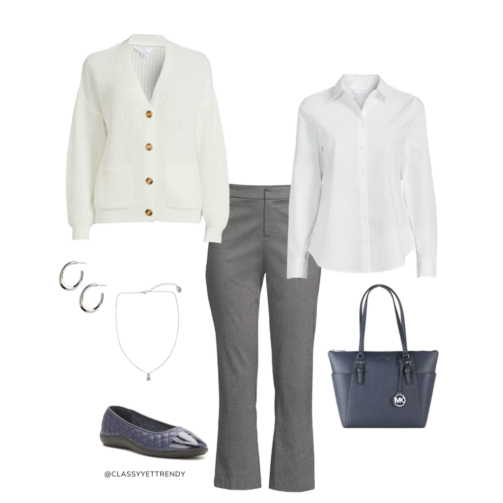 Navy and Gray Smart Casual Fall Mini Capsule Wardrobe