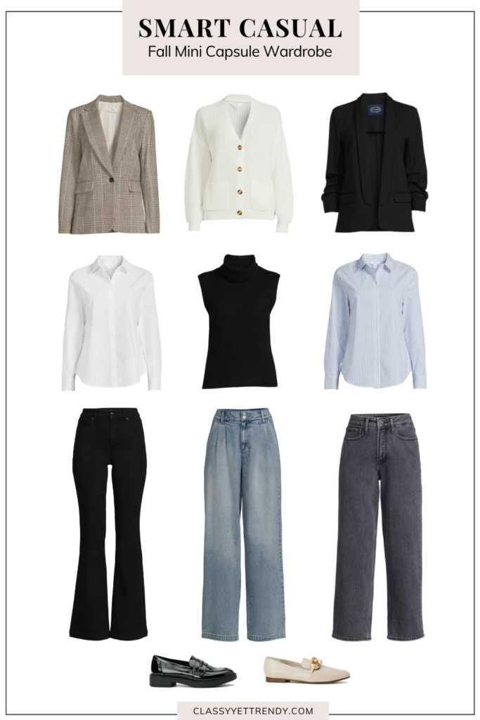 Smart Casual Fall Mini Capsule Wardrobe