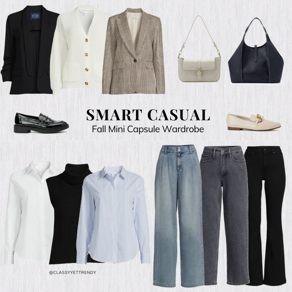 WALMART SMART CASUAL FALL 2023 CAPSULE WARDROBE