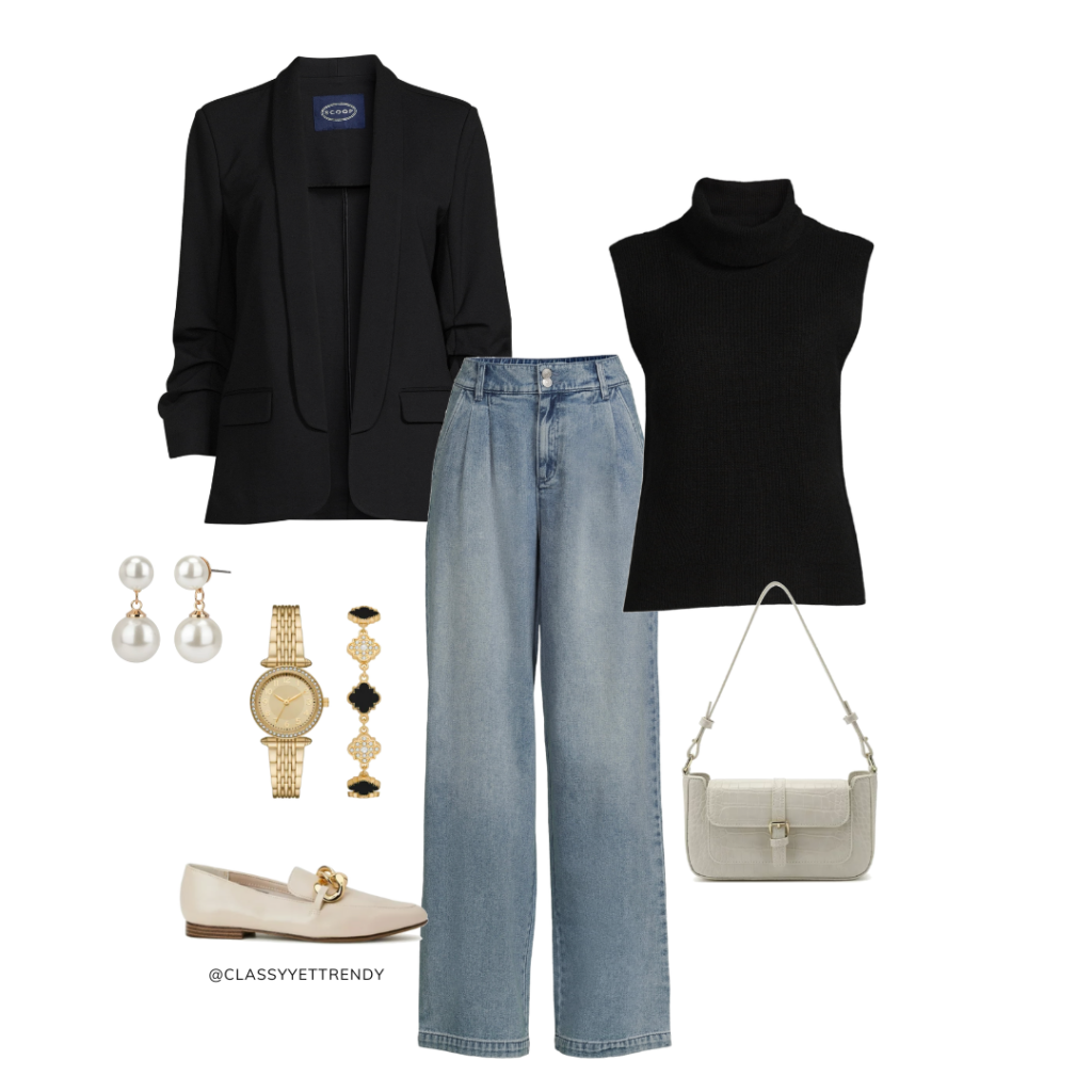 WALMART SMART CASUAL FALL 2023 CAPSULE WARDROBE - OUTFIT 4