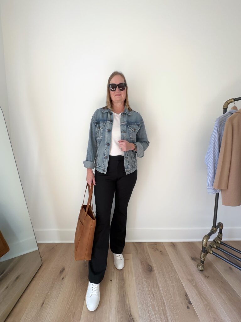 3 WAYS TO WEAR BLACK FLARE PANTS - OUTFIT 3A