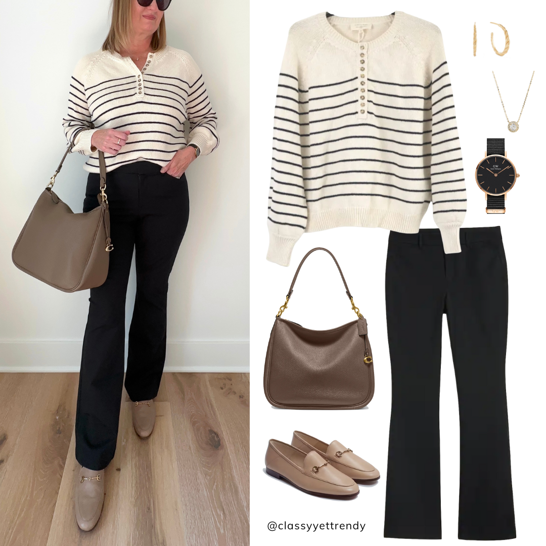 3 Ways To Wear Black Flare Pants: Dressy, Elevated-Casual & Casual