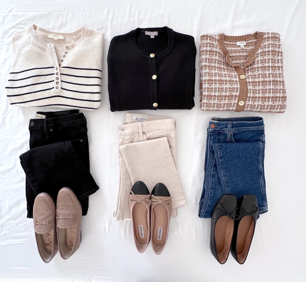 FALL SWEATERS MIX AND MATCH - SEP 2023 - FLATLAY