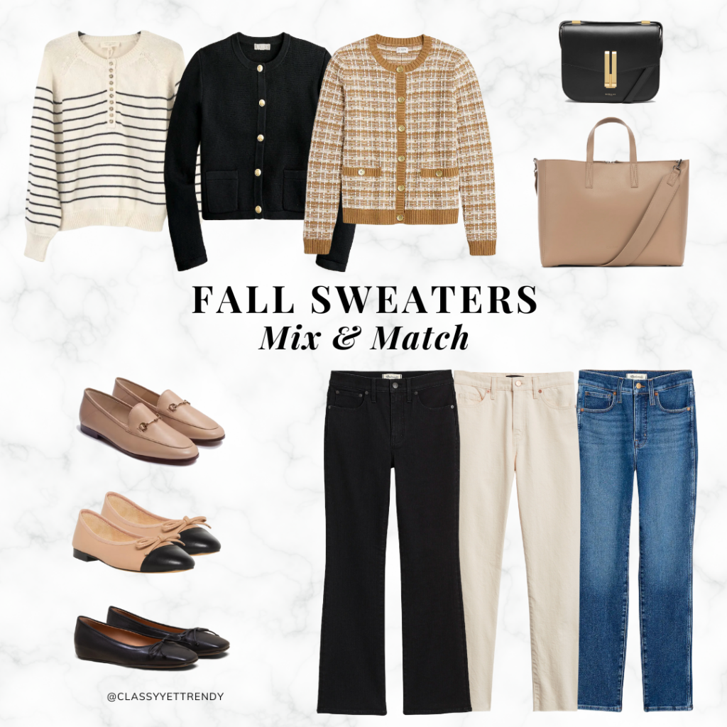 INSTAGRAM - FALL SWEATERS MIX AND MATCH SEP 2023 - COLLAGE