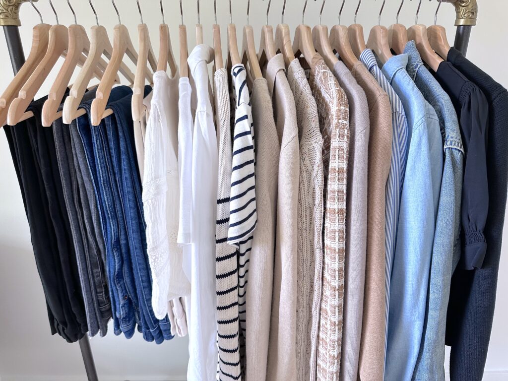MY 29 PIECE FALL 2023 CLASSIC NEUTRAL CAPSULE WARDROBE - tops layers bottoms