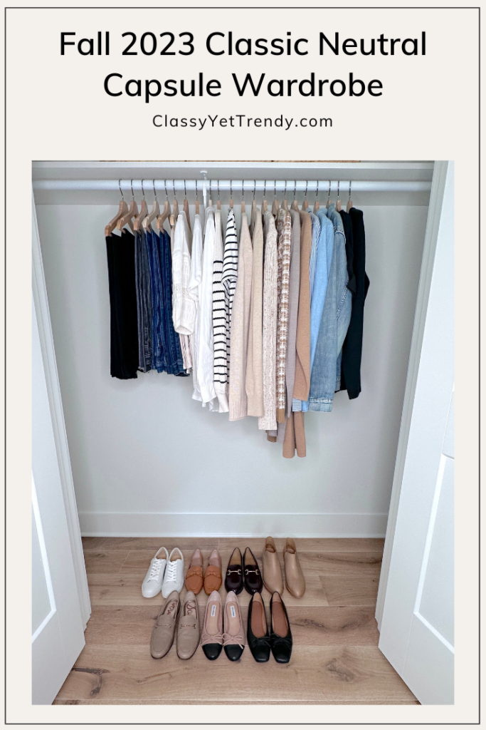 My Fall 2023 Classic Neutral Capsule Wardrobe In My Closet