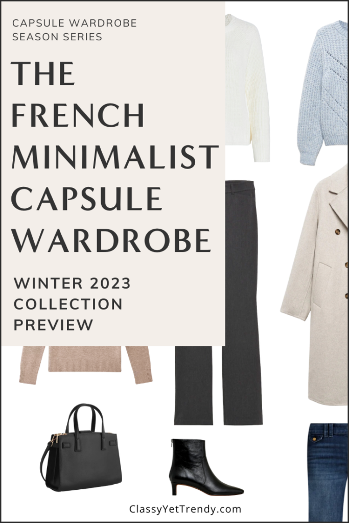 French Minimalist Capsule Wardrobe WINTER 2023 Sneak Peek