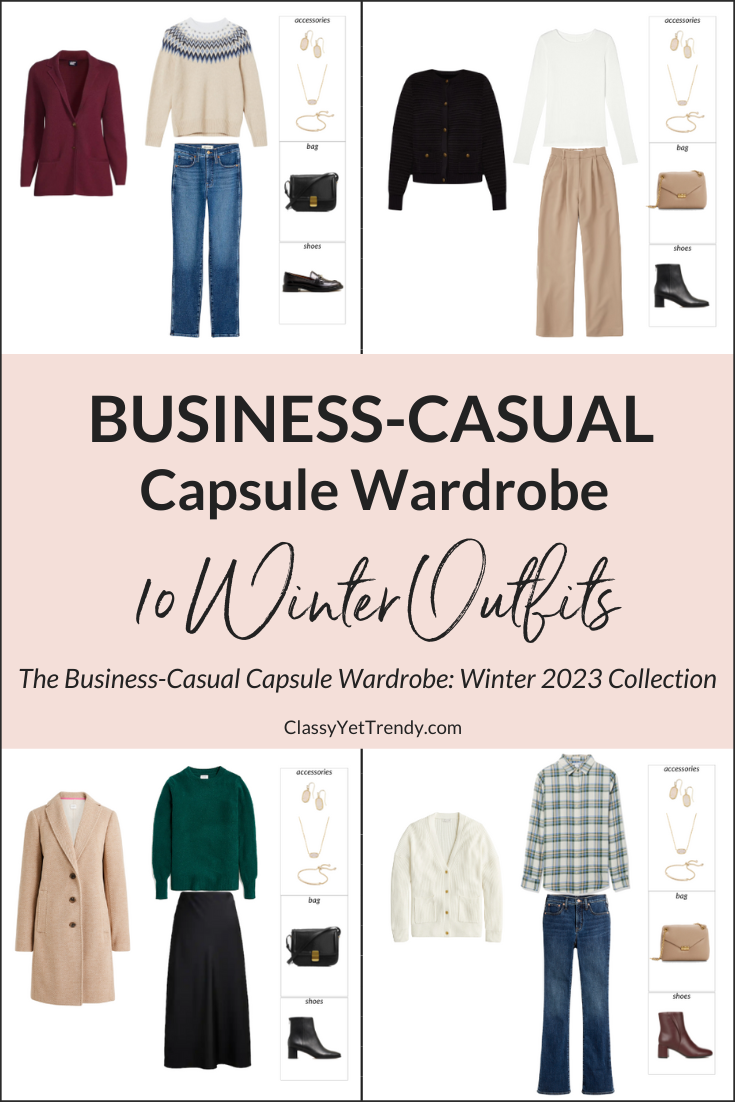 Business-Casual Winter 2023 Capsule Wardrobe Sneak Peek + 10 Outfits