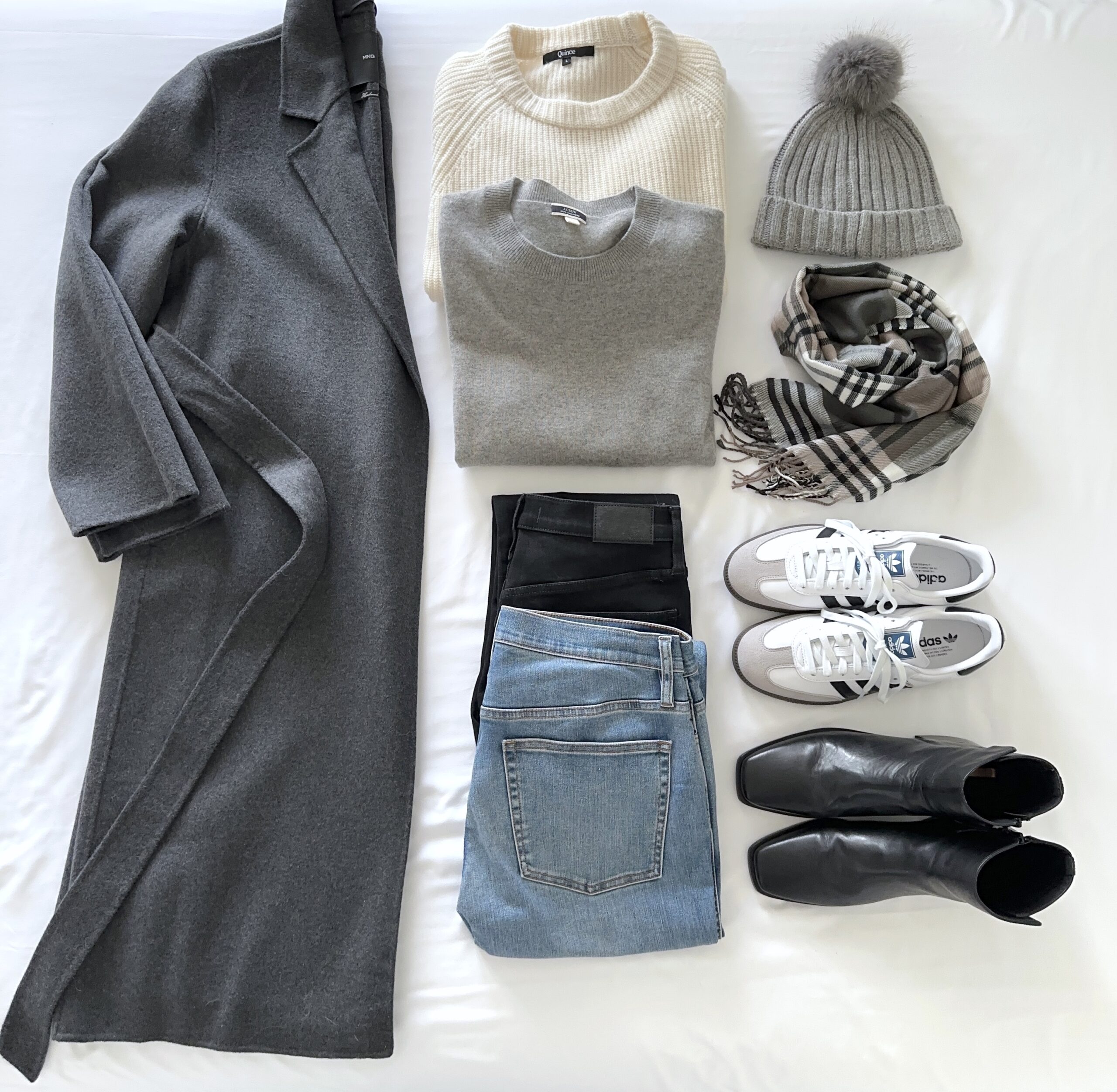 How To Mix And Match Winter Essentials With A Gray Coat - Classy Yet Trendy