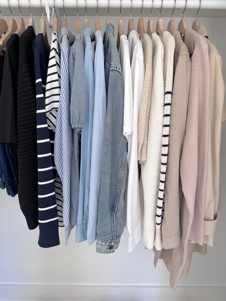 MY 30-PIECE SPRING 2024 CAPSULE WARDROBE - tops and layers
